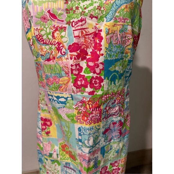 Lilly Pulitzer 4 state mind ricci shift dress states patchwork 6 - Picture 2 of 11